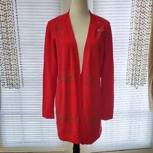 VILA Vibrant Red Cardigan